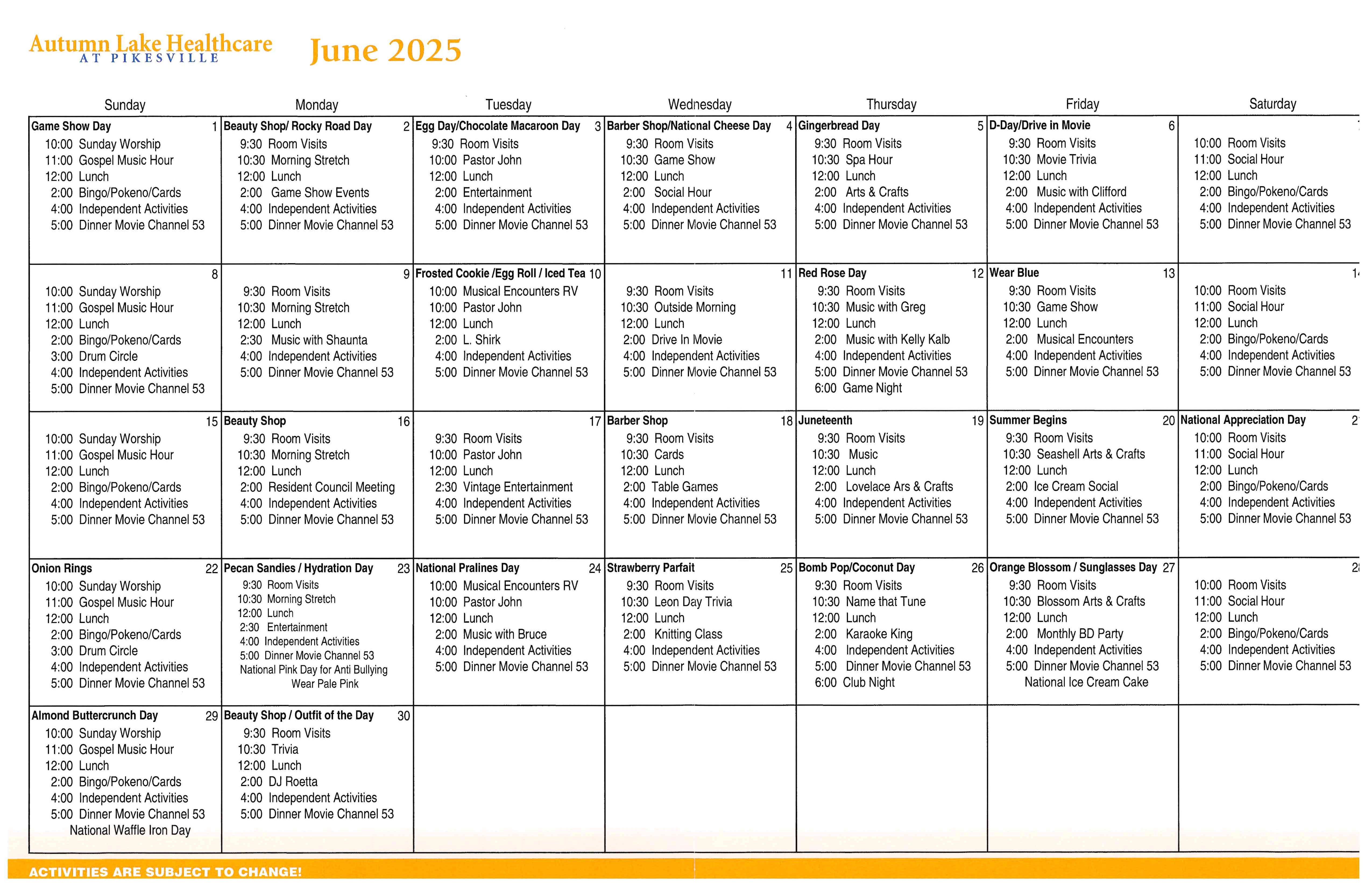 calendar